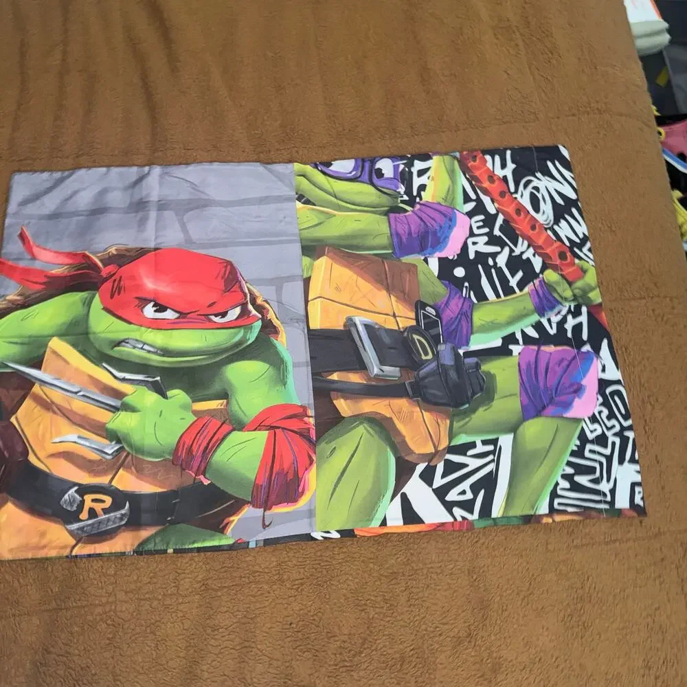 Teenage Mutant Ninja Turtles Twin Comforter Set 4 Pc Bedding Set
